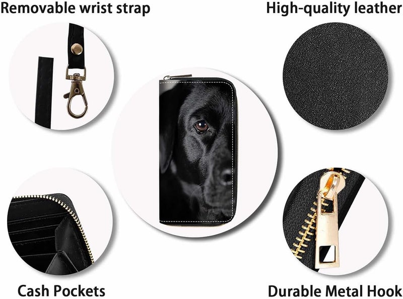 FQTBCEARI Hummingbird Flower Print Women Large Capacity Wallet PU Leather Zipper Clutch Purse for Smart Phone/Card/Coin/Cash - Image 4